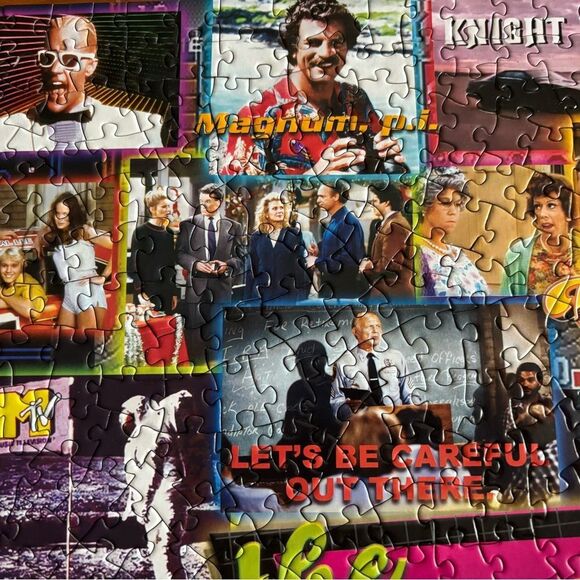 Jigsaw Puzzle 80s Nostalgia TV Time 1000 Pieces - Picture 11 of 11